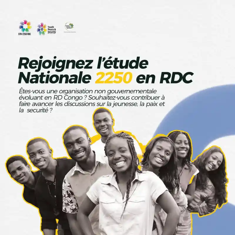 Image Étude Nationale sur l'Agenda "Jeunes, Paix et Sécurité" (JPS) en République Démocratique du Congo